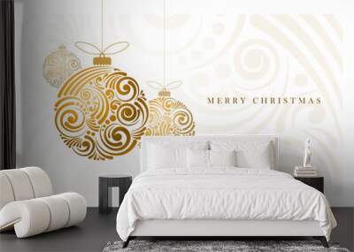 Abstract Christmas Balls Wall mural