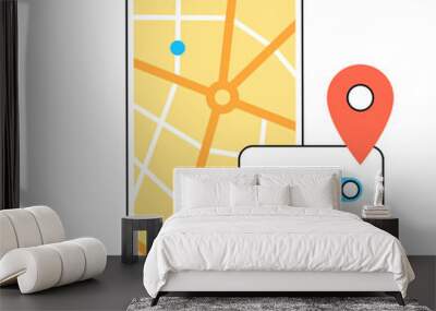 GPS activation toggle Wall mural