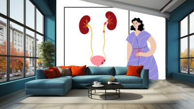 Kidney disease concept Wall mural