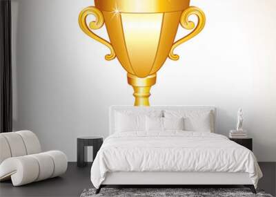 Golden Champions Trophy Cup. Image Wall mural