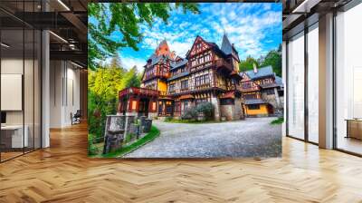 Pelisor castle summer residence in Sinaia Wall mural