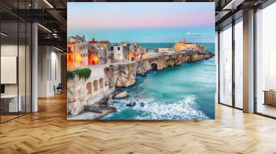 Vieste - beautiful coastal town on the rocks in Puglia Wall mural