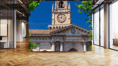 Avignon. France. Provence. Old city clock tower. Wall mural