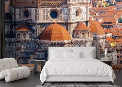 Florence. Aerial view of the city. Wall mural