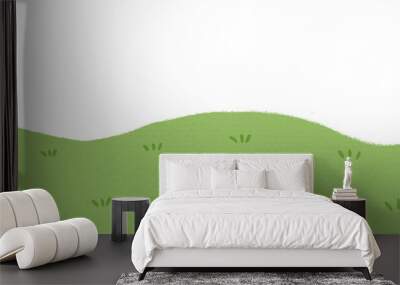 illustration of a green grass Wall mural