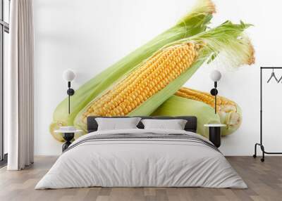 corn isolated on white background Wall mural