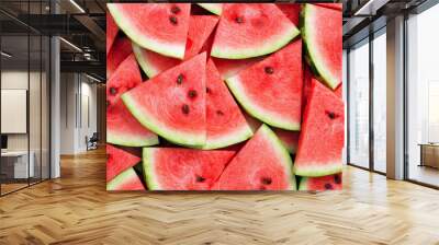 heap of watermelon slices as background Wall mural