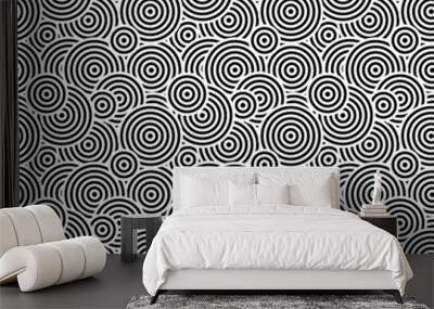 Seamless target wallpaper. Modern pop target background. Vector backdrop. Seamfree. Wall mural