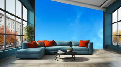 blue sky with beautiful natural white clouds	
 Wall mural