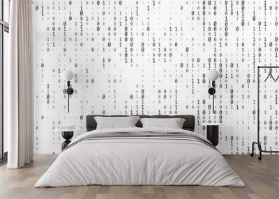 Binary Numbers Texture Wall mural