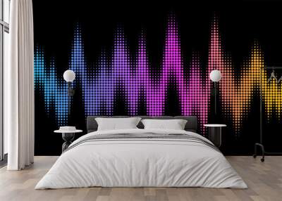 Vector Equalizer Effect Wall mural