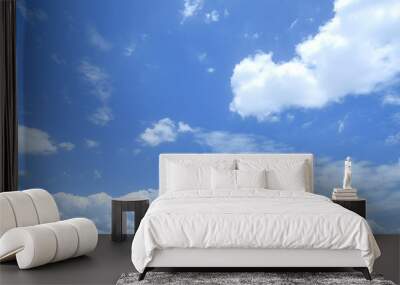 clear blue sky background,clouds with background. Wall mural