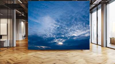 dark storm clouds with background,Dark clouds before a thunder-storm. Wall mural