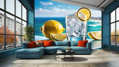 drink 06 lemonwater Wall mural