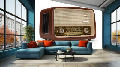 Vintage radio Wall mural