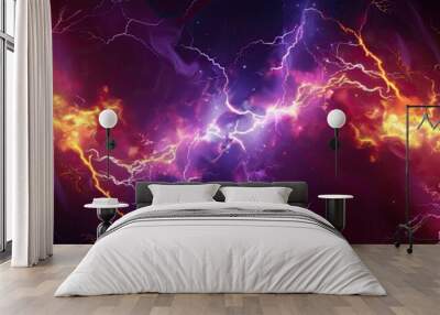 Abstract lightning Wall mural