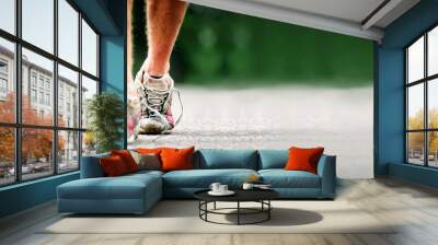 jogging Wall mural