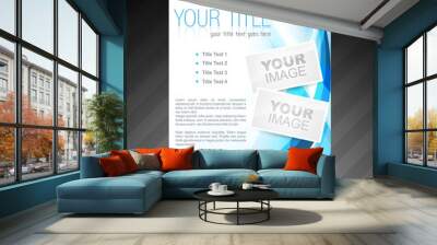  stylish brochure flyer poster template design Wall mural