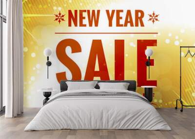 new year sale design Wall mural