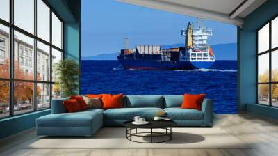 container ship Wall mural