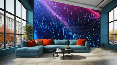 Abstract Digital Background with Colorful Dots Wall mural