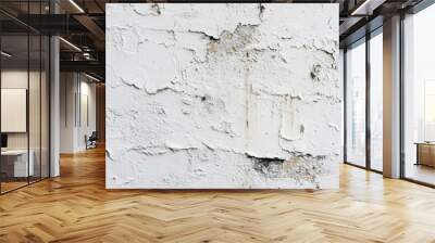 Bright white wall with small imperfections and a rustic feel, ideal for a cozy, natural background Wall mural