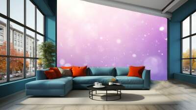 Soft and soothing lavender gradient background with gentle light spots, perfect for a calm and serene design. Wall mural