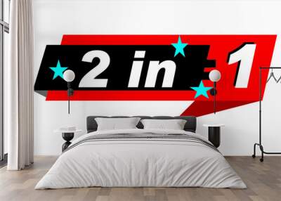 buy two get  2 IN 1 Wall mural