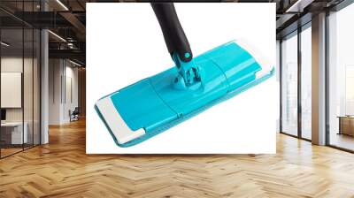 Blue plastic mop Wall mural