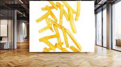 french fries on white Wall mural