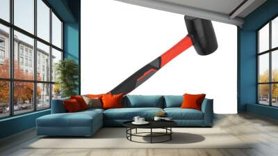 Rubber hammer isolated Wall mural