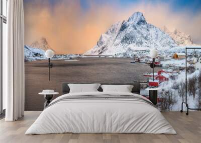 Typical landscape of Norway - Europe Wall mural