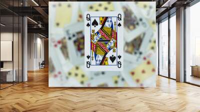 playing cards poker bridge canasta gambling living room games ga Wall mural