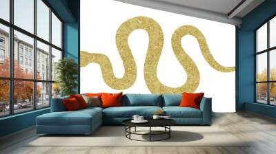 golden snake symbol Wall mural