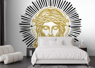 Jesus Christ blessing Wall mural