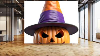 halloween pumpkin with hat Wall mural