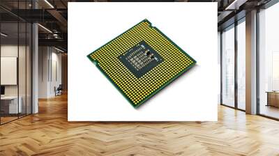 cpu for computer on white background Wall mural