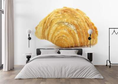 curry puff pastry isolated on white background. Snacks in Thailand. Wall mural