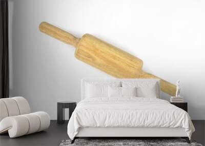 Rolling pin isolated on white background.. Wall mural