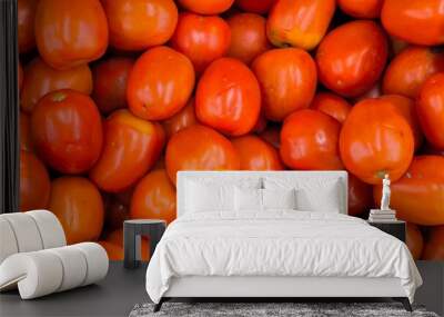 Tomatoes in the store. for background Wall mural