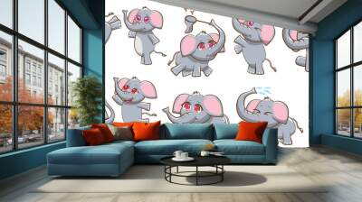 elephant vector graphic clipart design Wall mural