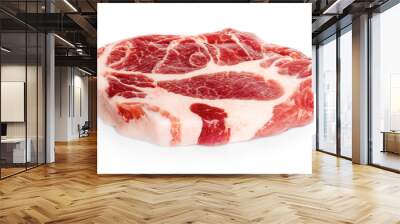 Fresh beef isolated on white background Wall mural