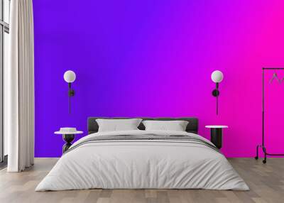 Blue and pink gradient abstract background Wall mural