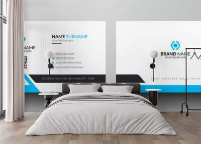 Creative and modern business card template Wall mural