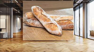 Bread-French baguettes Wall mural