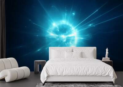 Abstract blurry explosion background Wall mural