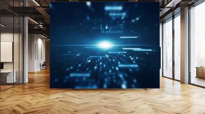 Abstract lens flare space or time travel concept background Wall mural