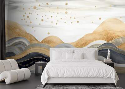 A vibrant abstract organic form that blends fluid, realistic, and fantastical elements. Ultra - detailed textures and bold, dynamic lines create an intricate, captivating composition	 Wall mural