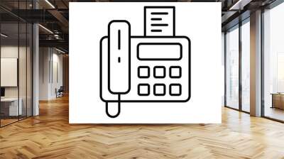 fax machine icon with white background vector stock illustration Wall mural