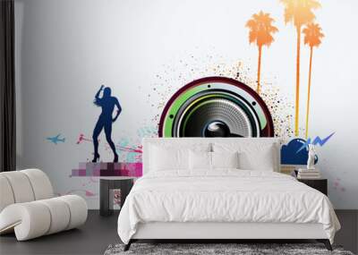 abstract party background Wall mural